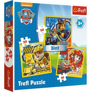 PUZZLE  TREFL 3w1  PSI PATROL MARSHALL RUBBL CHASE 34839