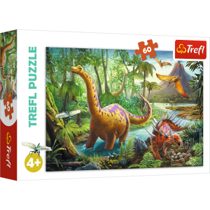 PUZZLE TREFL 60 EL WĘDRÓWKA DINOZAURÓW 17319