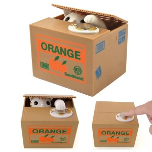 SKARBONKA KOTEK INTERAKTYWNA KOT AUTOMAT MIAUCZY