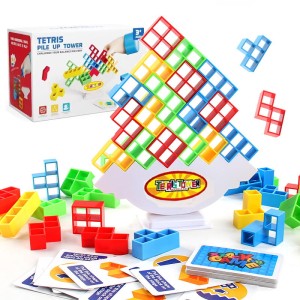 GRA EDUKACYJNA UKŁADANKA TETRIS TOWER WIEŻA KLOCKI 48