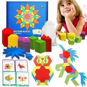 DREWNIANE PUZZLE UKŁADANKA LOGICZNA GRA MOZAIKA XL 155el