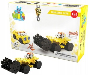 KLOCKI KONSTRUKCYJNE WAFLE MELI MASZYNY BUDOWLANE 4w1 - 124EL