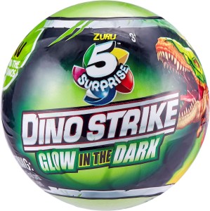 DINO STRIKE ŚWIECĄCY DINOZAUR KULA 5 NIESPODZIANEK ZURU