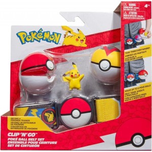 POKEMON CLIP N GO PAS TRENERA 2 POKEBALL FIGURKA PIKACHU
