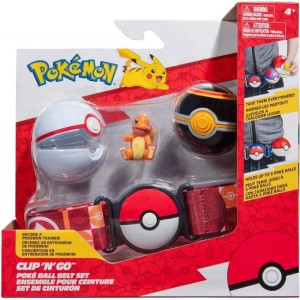 POKEMON CLIP N GO PAS TRENERA 2 POKEBALL FIGURKA CHARMANDER