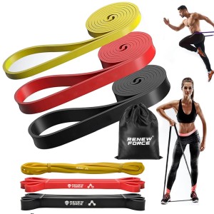 GUMY OPOROWE DO ĆWICZEŃ TRENINGOWE DO ROZCIĄGANIA FITNESS ZESTAW 3 GUM