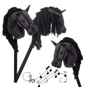 GŁOWA KONIA HOBBY HORSE KOŃ NA KIJU PLUSZOWY DŹWIĘK 