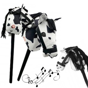 GŁOWA KONIA HOBBY HORSE KOŃ NA KIJU PLUSZOWY DŹWIĘK