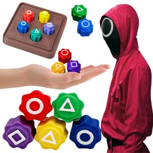 KOŚCI GONGGI KOREAŃSKIEJ GRY KONGI GONGI SQUID GAME HACELE KOSTKI GRA